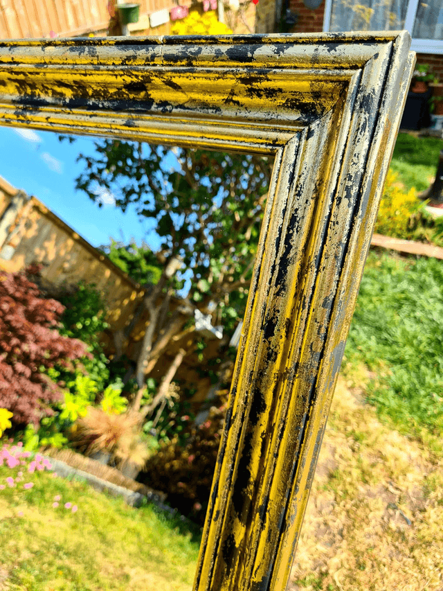 Gold & Black Large Mirror