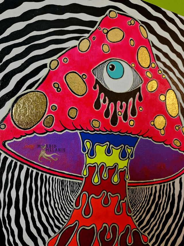 Glow Magic Mushie Canvas 