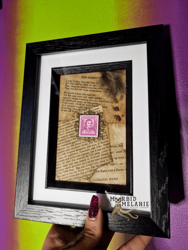 Edgar Allan Poe Stamp Frame