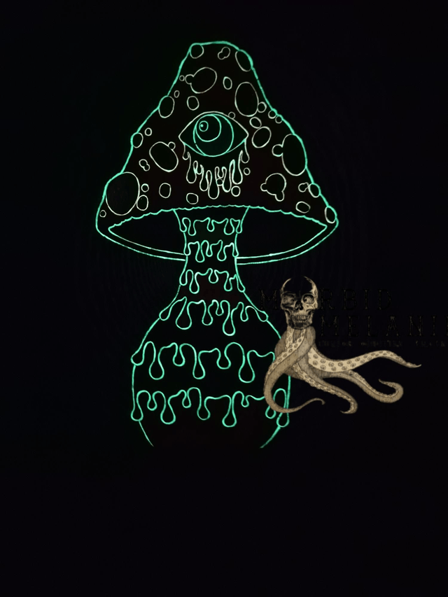 Glow Magic Mushie Canvas 