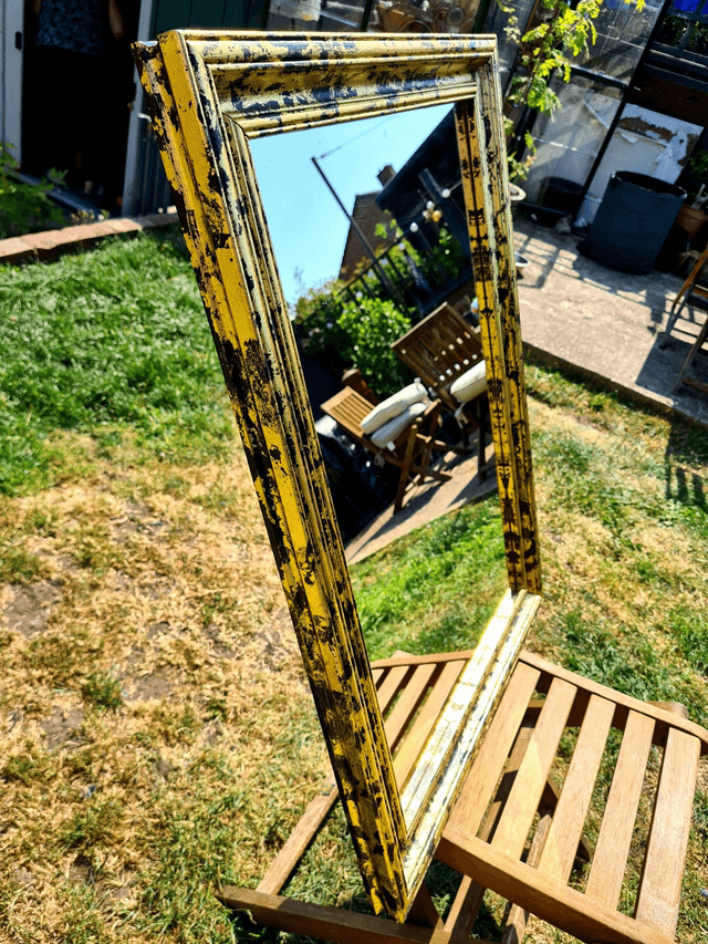 Gold & Black Large Mirror