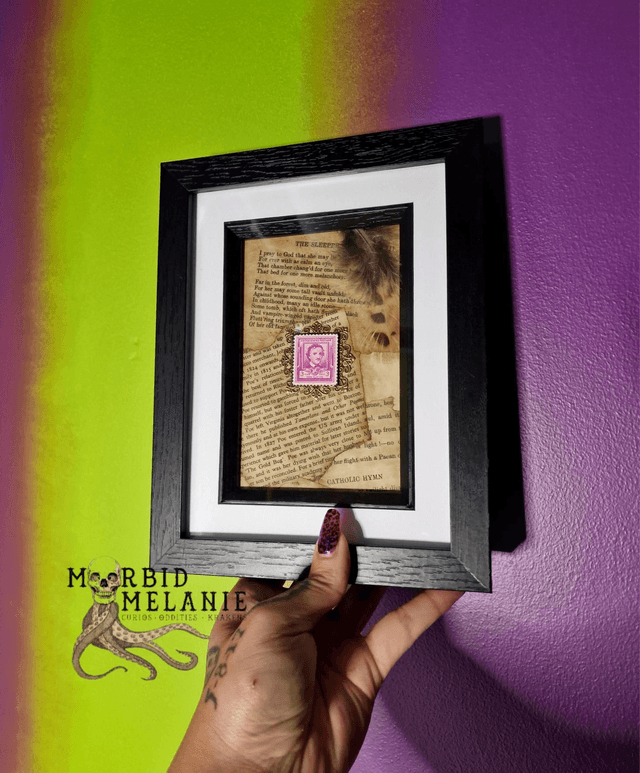 Edgar Allan Poe Stamp Frame